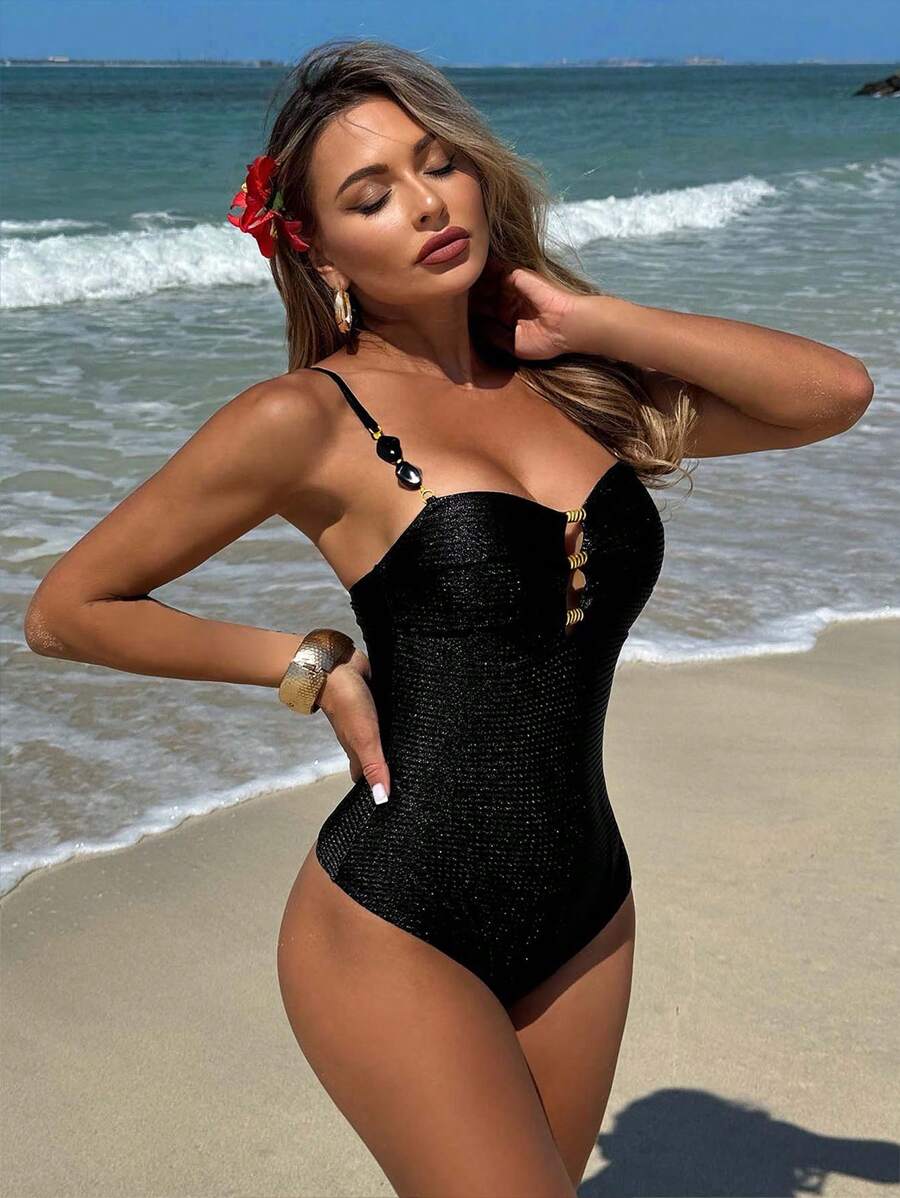 Maiô Elegance Golden Wave