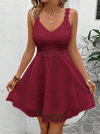 Vestido Curto Renda Solar Branca