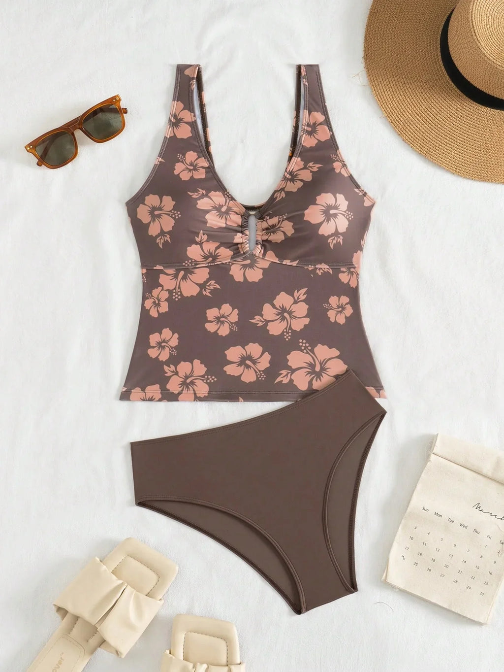 Tankini Bralette Tropical Café Cheeky