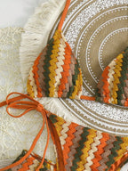 Conjunto Biquíni Frente Única Tie Back 3 Peças