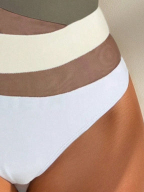 Maiô Assimétrico Illusion Mesh