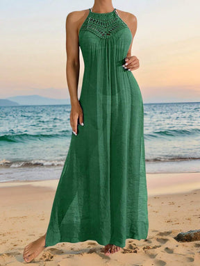 Saída de Praia Boho Trançado Marfim