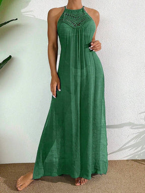 Saída de Praia Boho Trançado Marfim