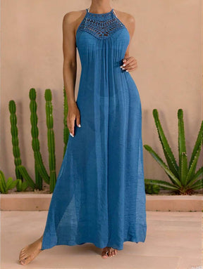 Saída de Praia Boho Trançado Marfim