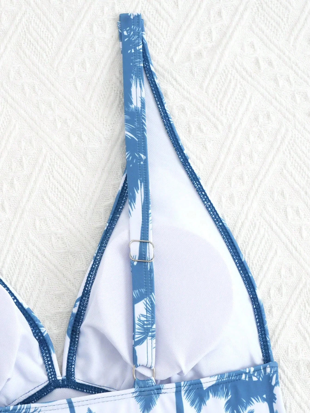 Tankini Decote V Recorte Vazado Bojo Triângulo