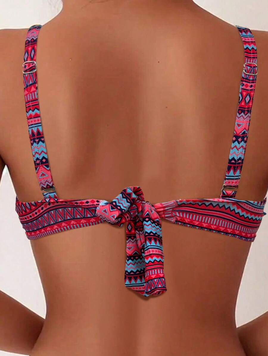 Biquíni Cintura Alta Étnico Vibrante