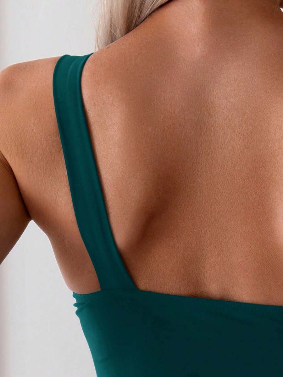 Maiô Elegance One Shoulder Dourado