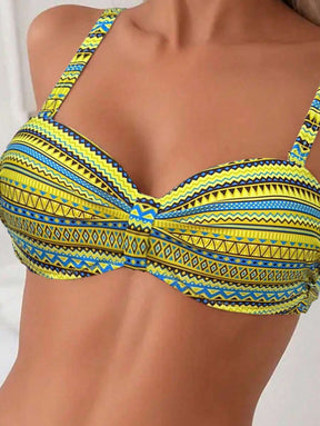 Biquíni Cintura Alta Étnico Vibrante