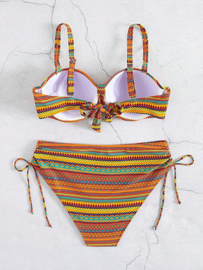 Biquíni Cintura Alta Étnico Vibrante