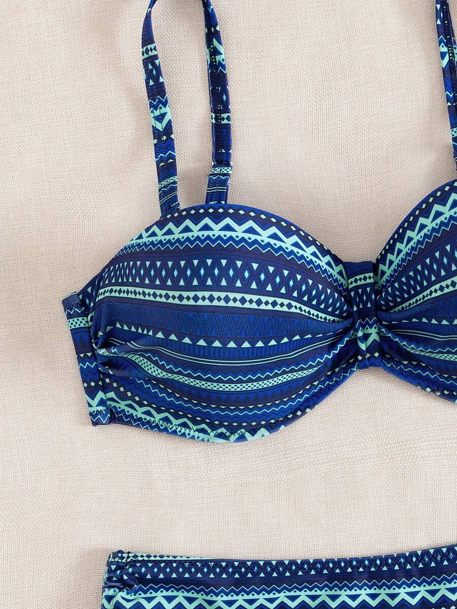 Biquíni Cintura Alta Étnico Vibrante