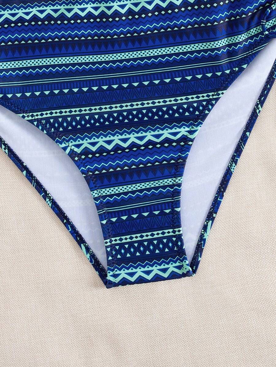 Biquíni Cintura Alta Étnico Vibrante