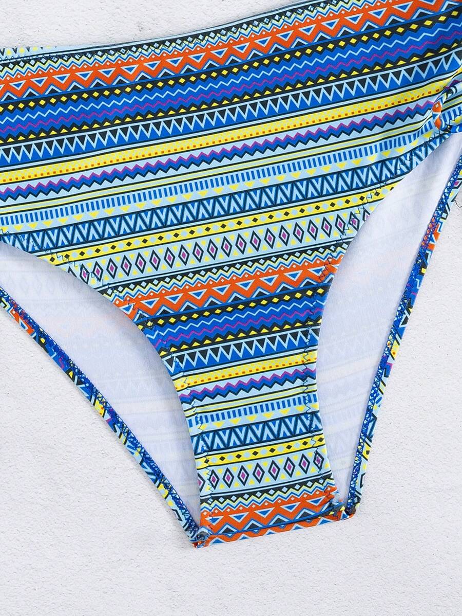 Biquíni Cintura Alta Étnico Vibrante