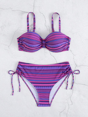 Biquíni Cintura Alta Étnico Vibrante