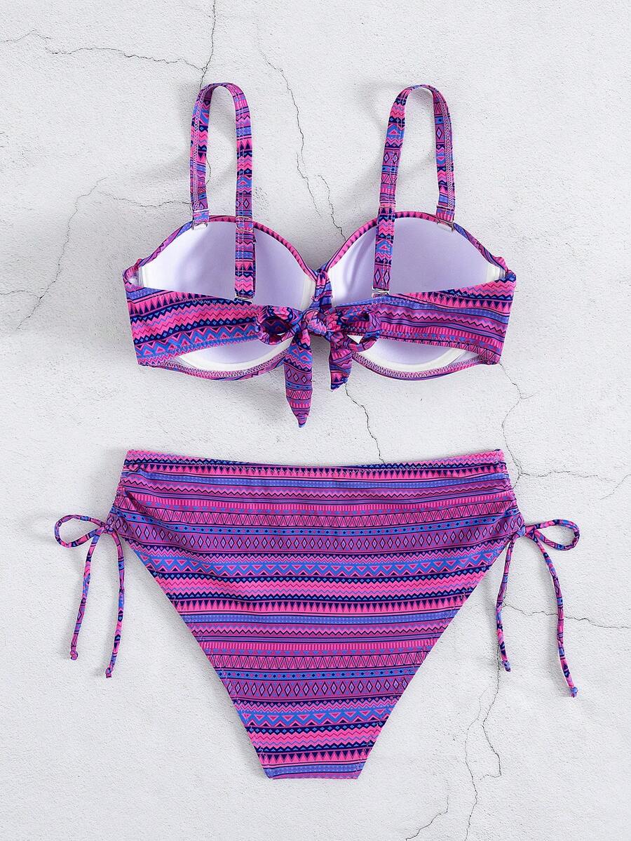 Biquíni Cintura Alta Étnico Vibrante