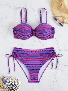 Biquíni Cintura Alta Étnico Vibrante