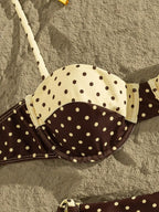 Biquíni Listrado Ombro a Ombro Push-Up Amarração