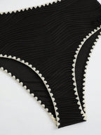 Conjunto de Biquíni Texturizado Halter Amarração
