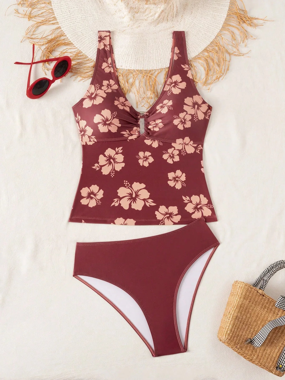 Tankini Bralette Tropical Café Cheeky
