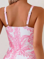 Tankini Torção Frontal Franzido Anel Dourado
