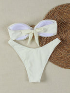 Biquíni Bandeau Anel Corte Alto Taças 3/4