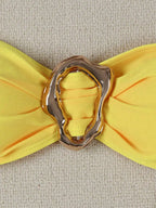Biquíni Bandeau Anel Corte Alto Taças 3/4