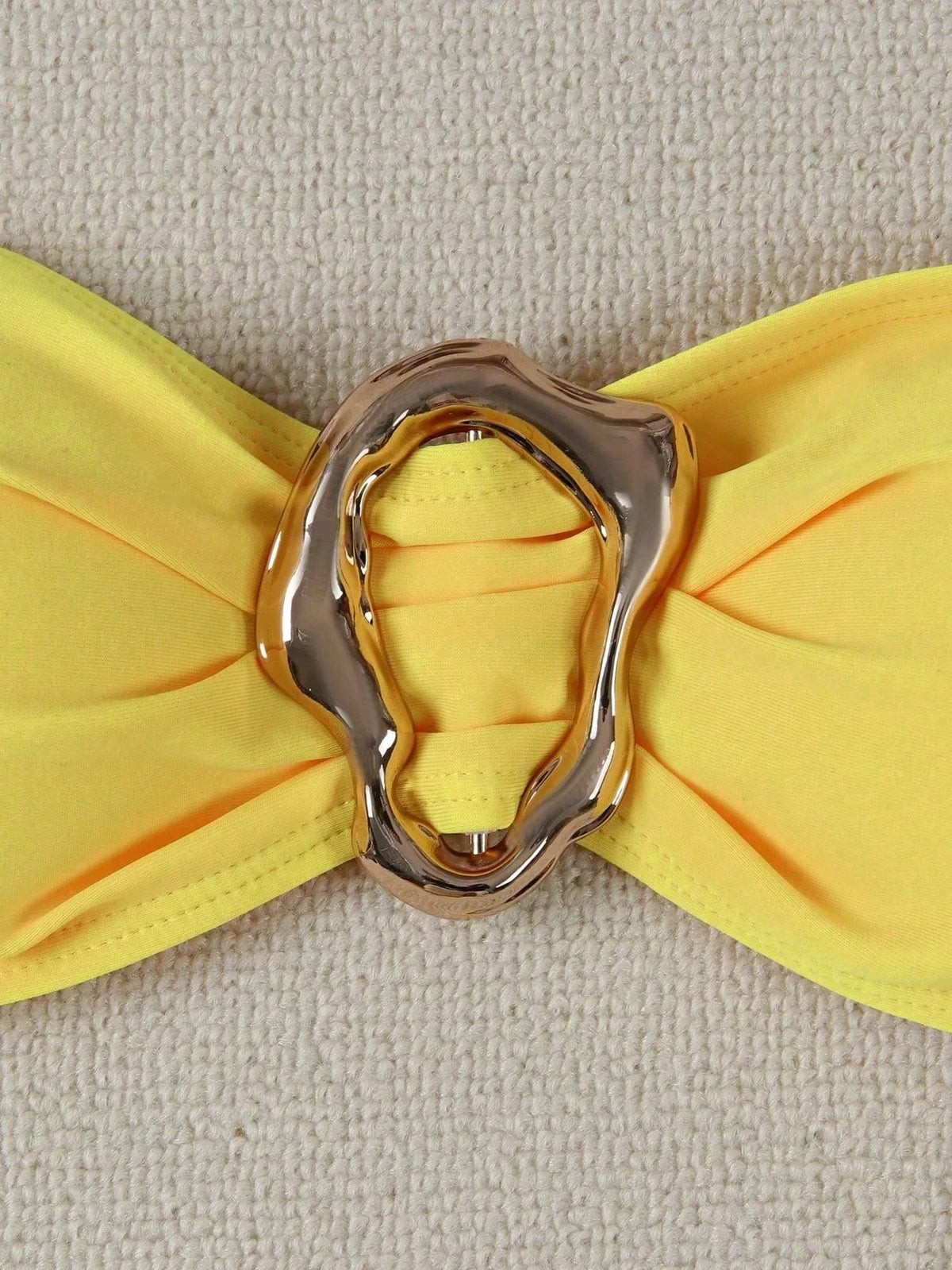 Biquíni Bandeau Anel Corte Alto Taças 3/4