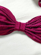 Biquíni Bralette Efeito Enrugado Frente Única