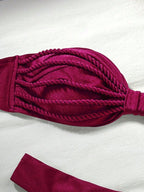 Biquíni Bralette Efeito Enrugado Frente Única