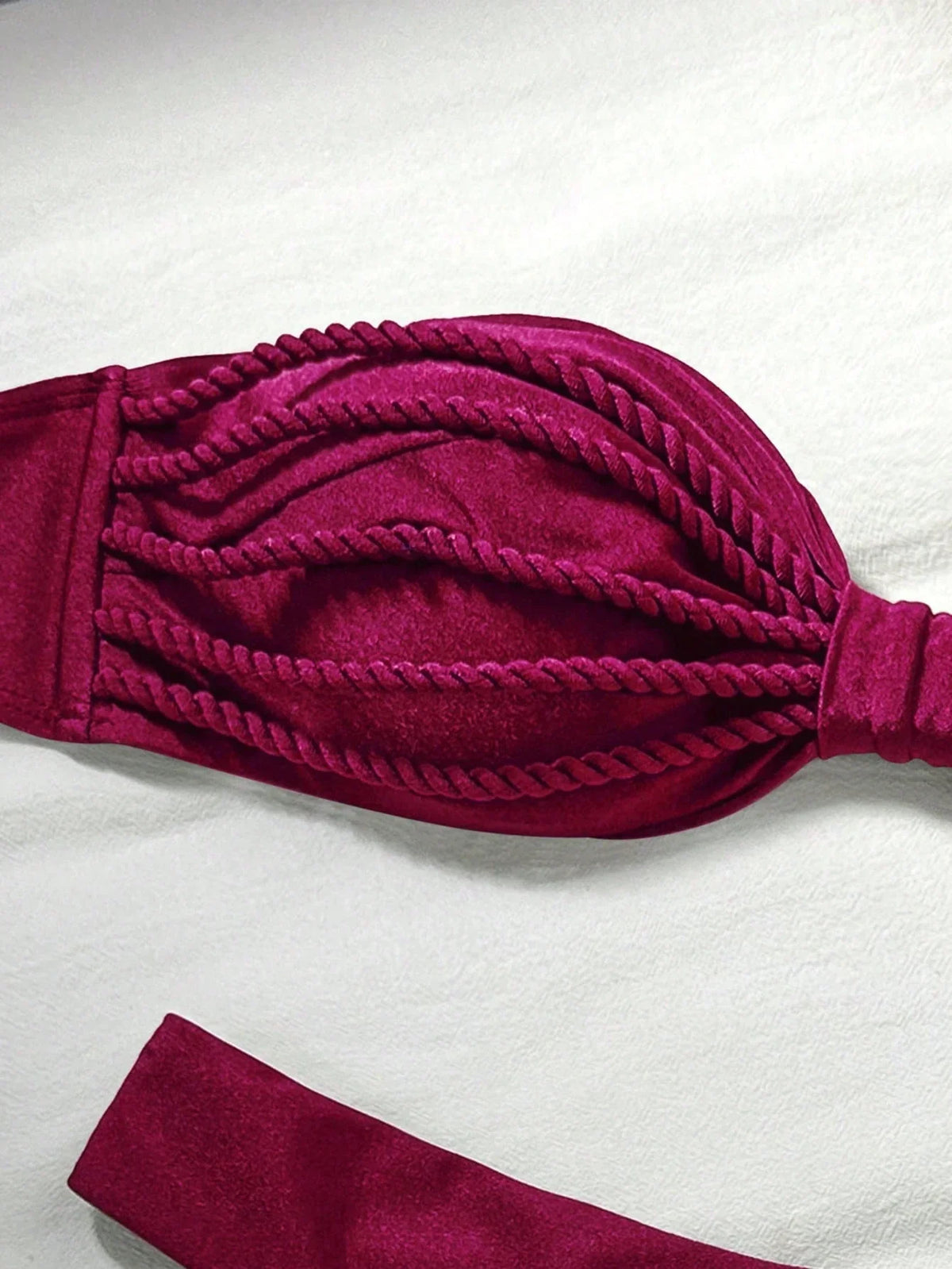 Biquíni Bralette Efeito Enrugado Frente Única
