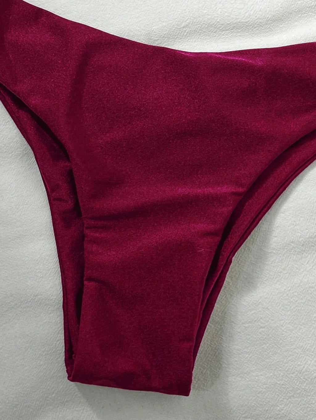 Biquíni Bralette Efeito Enrugado Frente Única