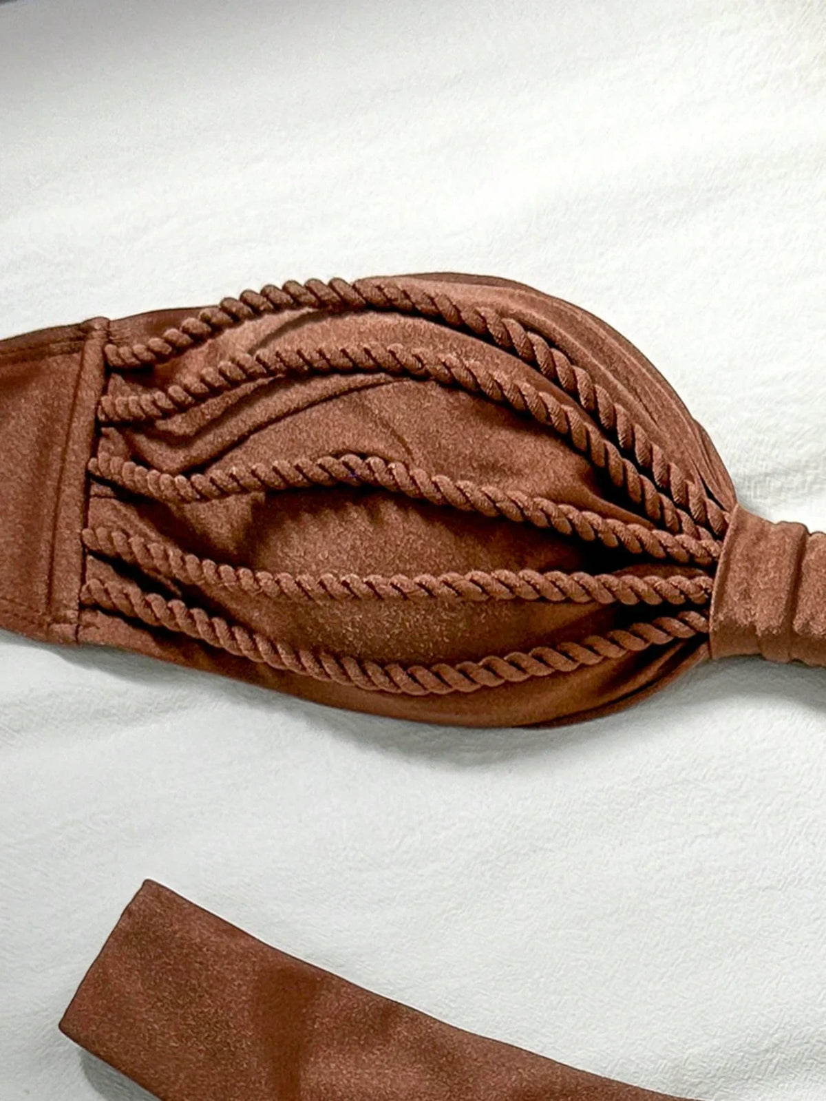 Biquíni Bralette Efeito Enrugado Frente Única