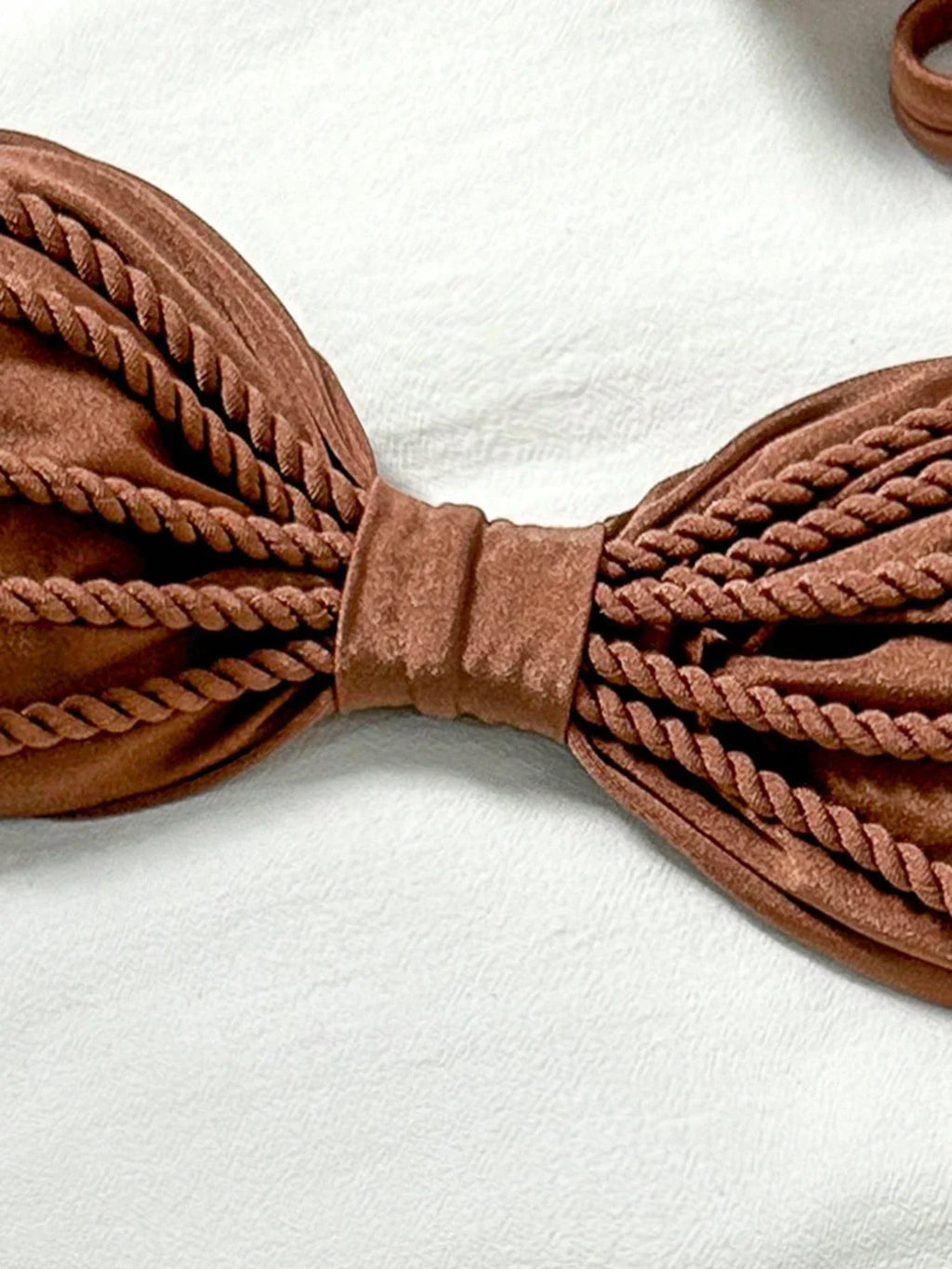 Biquíni Bralette Efeito Enrugado Frente Única