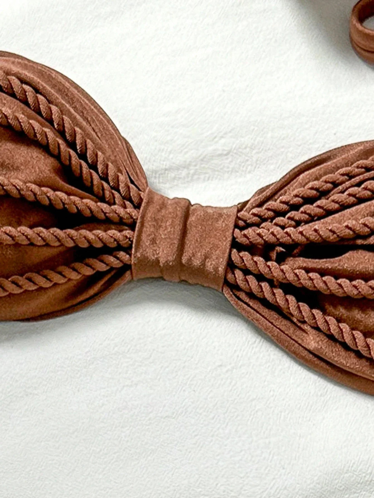 Biquíni Bralette Efeito Enrugado Frente Única
