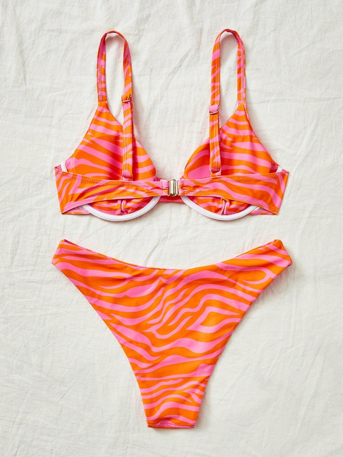 Biquíni Animal Print Zebra Enchimento Removível