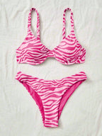 Biquíni Animal Print Zebra Enchimento Removível