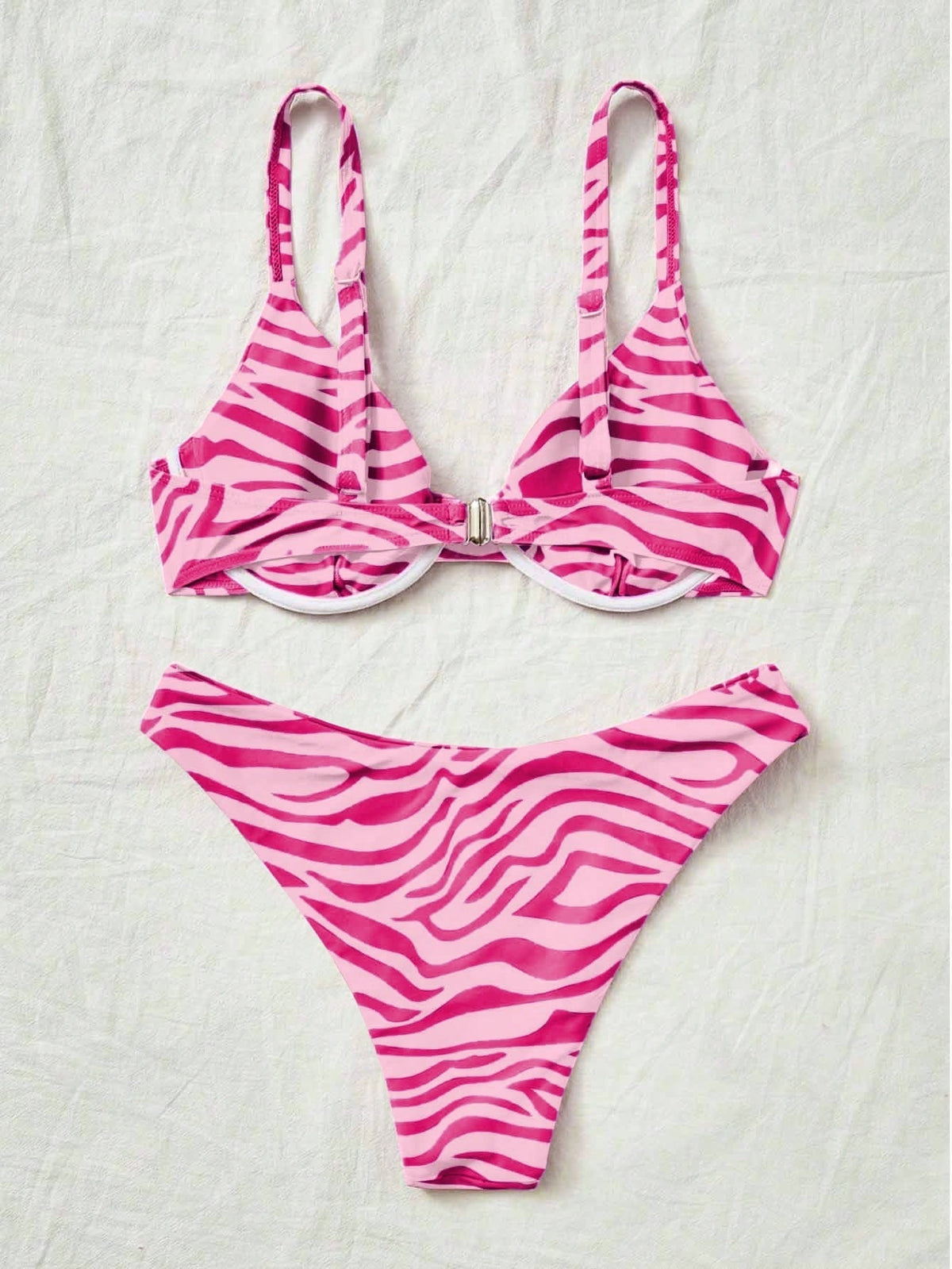 Biquíni Animal Print Zebra Enchimento Removível