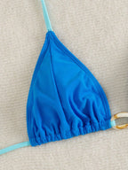 Biquíni Frente Única Nó Tie Back Bojo Triangular