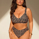 Biquíni Plus Size Boho Texturizado Recorte Lateral