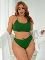 Biquíni Plus Size Canelado Luz da Orla com Ziguezague — fotografia 3 | Mar & Pérola