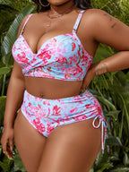 Biquíni Plus Size Costa Serena com Amarração Lateral — fotografia 1 | Mar & Pérola