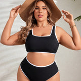 Biquíni Plus Size Costa Serena com Babado