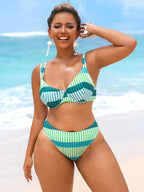 Biquíni Plus Size Halter Luz da Orla com Fivela — fotografia 4 | Mar & Pérola