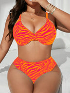 Biquíni Plus Size Listrado e Zebrado Enseada Selvagem — fotografia 1 | Mar & Pérola