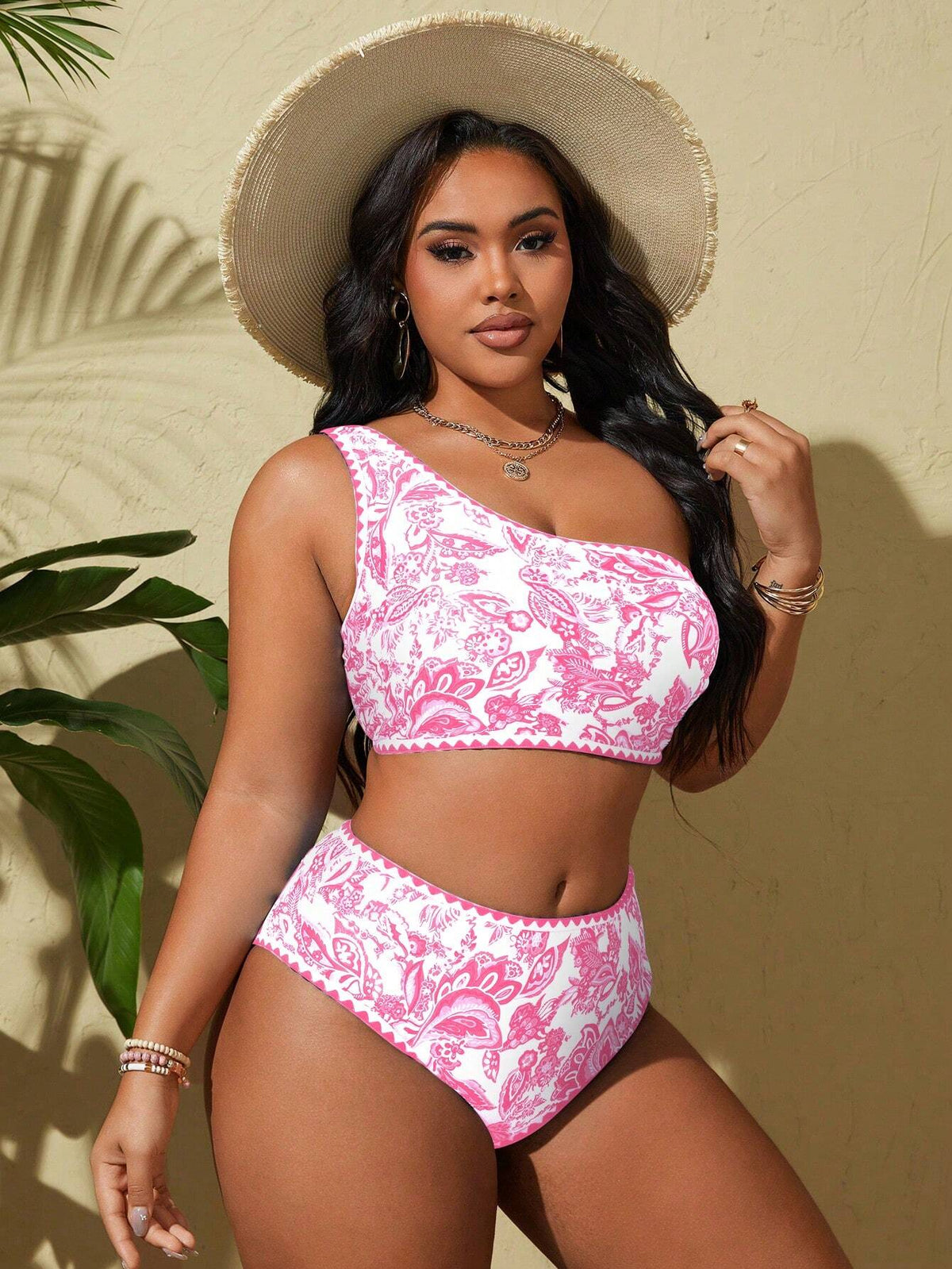 Biquíni Plus Size Ombro Único Brisa da Ilha — fotografia 6 | Mar & Pérola