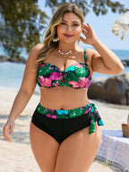 Biquíni Plus Size Texturizado Babado