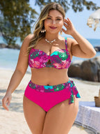 Biquíni Plus Size Texturizado Babado