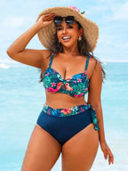 Biquíni Plus Size Texturizado Babado