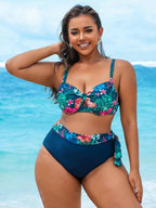 Biquíni Plus Size Texturizado Babado