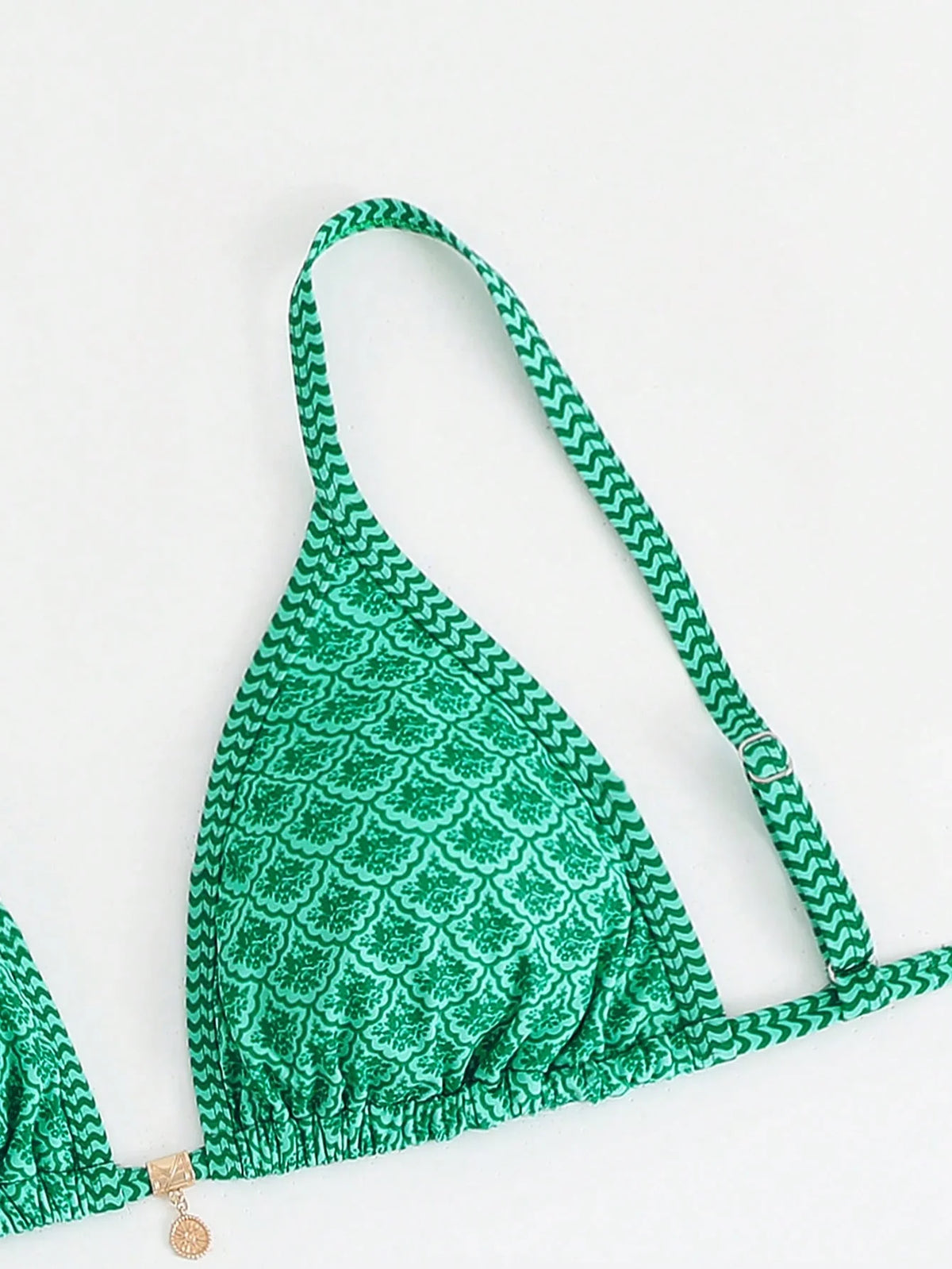 Biquíni Plus Size Triângulo Boho Tie Back