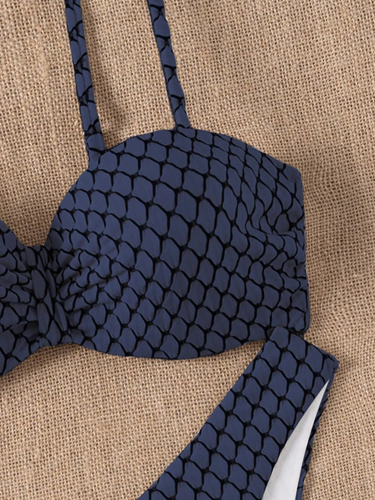Biquíni Push-Up Cadeia Torcido Cintura Alta